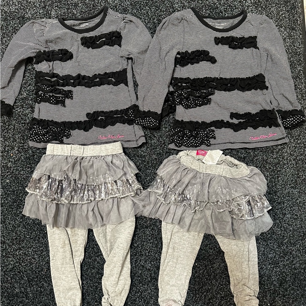 Calvin Klein Black and Gray Kids Matching Set